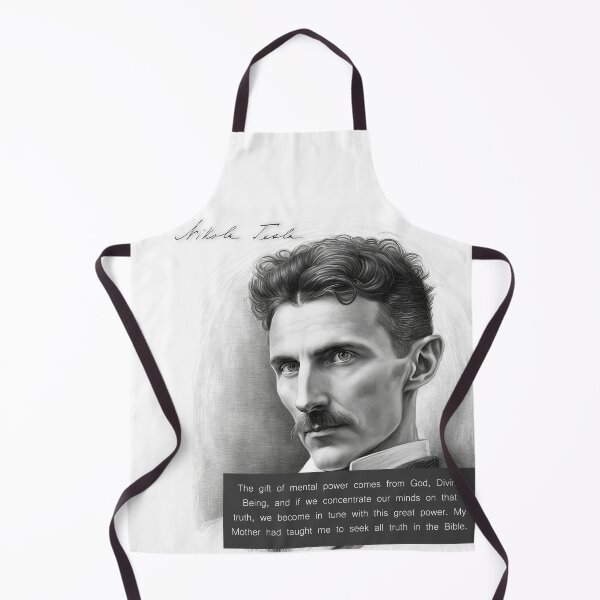 Item preview, Nikola Tesla's quote about to seek all truth in the Bible designed and sold by EmeraldeaArt.