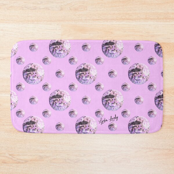 Item preview, Disco ball pattern pastel pink- purple background designed and sold by Studio Lydia  Lovely.