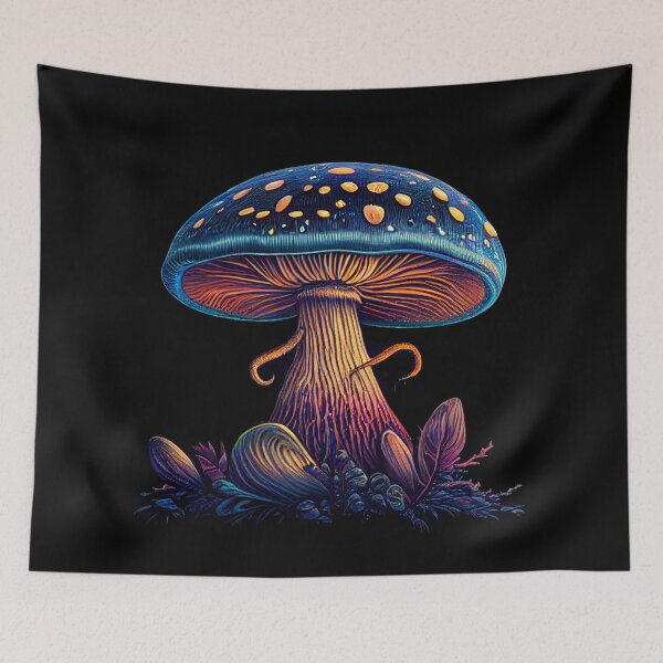 Item preview, Hippie Mystical Mushroom designed and sold by PipikaArt.