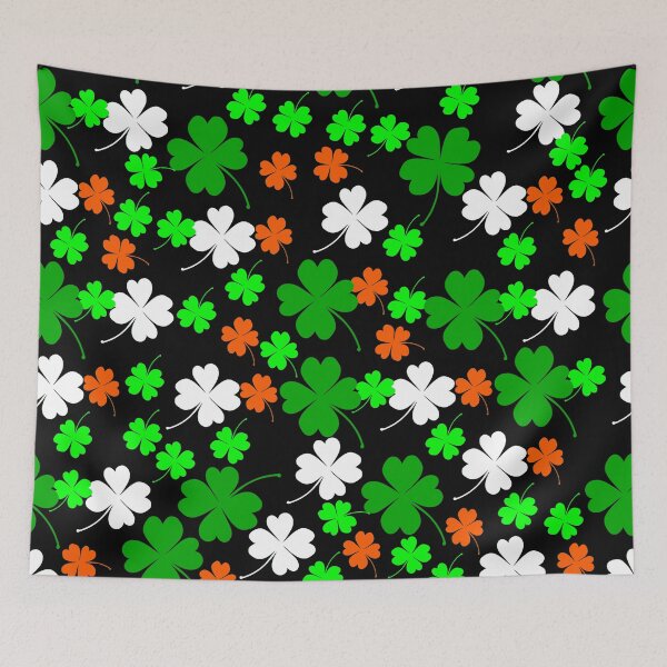 Item preview, black shamrocks lucky clover  designed and sold by Gossip Rag.