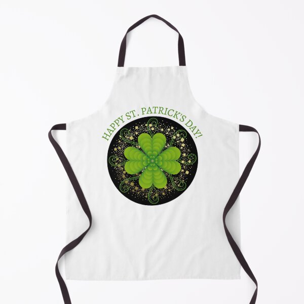 Item preview, Happy St. Patrick's Day Green and Gold 4 Leaf Clover designed and sold by Chantockey.
