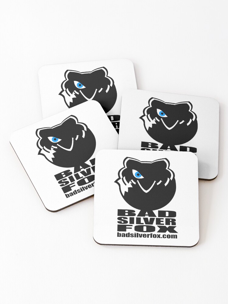 Thumbnail 1 of 5, Coasters (Set of 4), Bad Silverfox, Logo designed and sold by BADSILVERFOX.