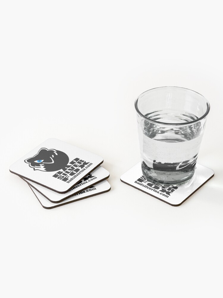 Thumbnail 2 of 5, Coasters (Set of 4), Bad Silverfox, Logo designed and sold by BADSILVERFOX.