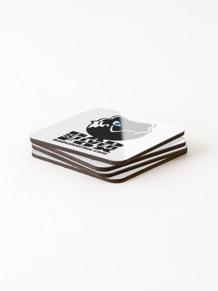 Thumbnail 4 of 5, Coasters (Set of 4), Bad Silverfox, Logo designed and sold by BADSILVERFOX.