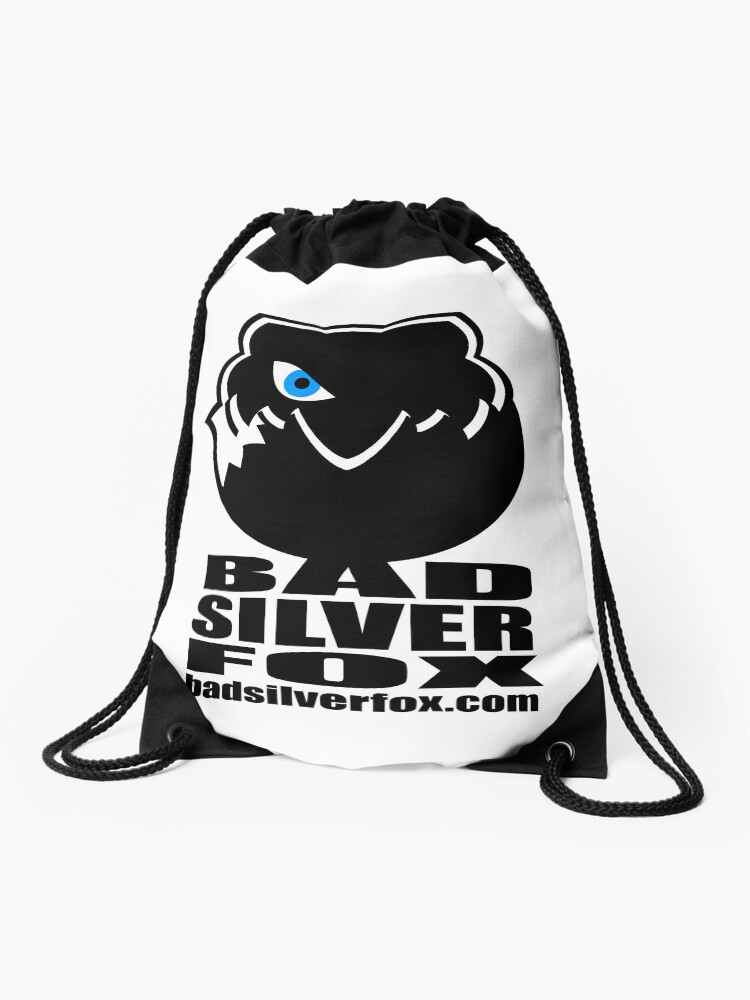 Thumbnail 1 of 3, Drawstring Bag, Bad Silverfox, Logo designed and sold by BADSILVERFOX.