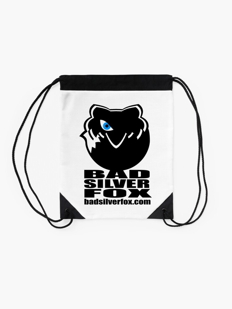 Thumbnail 2 of 3, Drawstring Bag, Bad Silverfox, Logo designed and sold by BADSILVERFOX.