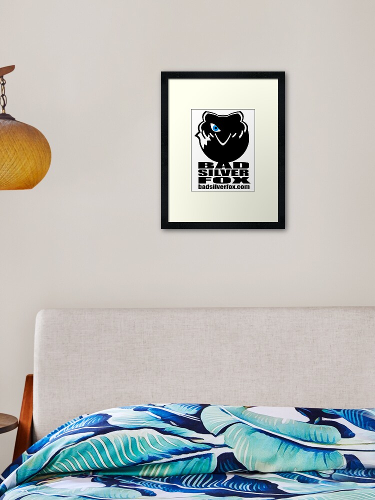 Thumbnail 2 of 7, Framed Art Print, Bad Silverfox, Logo designed and sold by BADSILVERFOX.