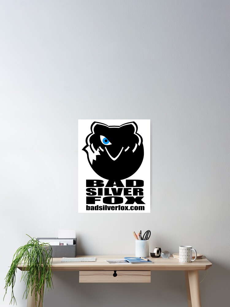 Thumbnail 2 of 3, Poster, Bad Silverfox, Logo designed and sold by BADSILVERFOX.
