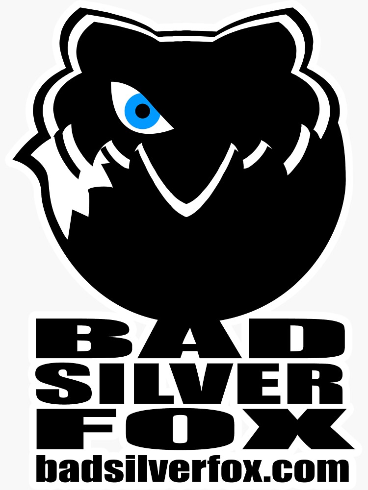 Thumbnail 3 of 3, Sticker, Bad Silverfox, Logo designed and sold by BADSILVERFOX.