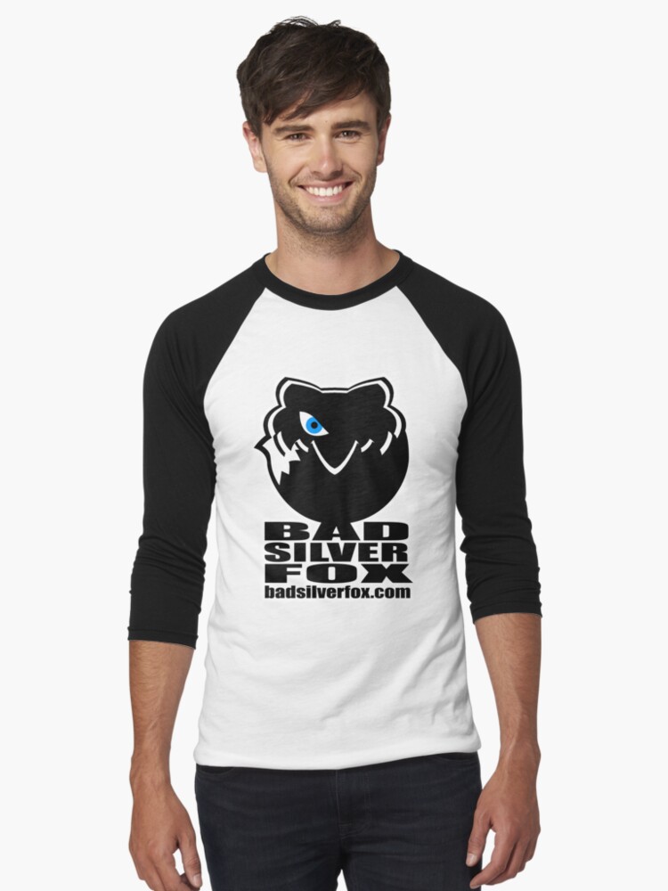 Thumbnail 1 of 3, Baseball ¾ Sleeve T-Shirt, Bad Silverfox, Logo designed and sold by BADSILVERFOX.