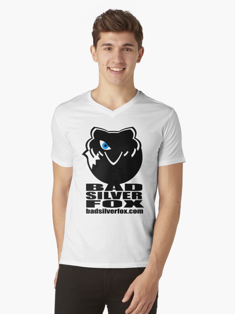 Thumbnail 1 of 3, V-Neck T-Shirt, Bad Silverfox, Logo designed and sold by BADSILVERFOX.