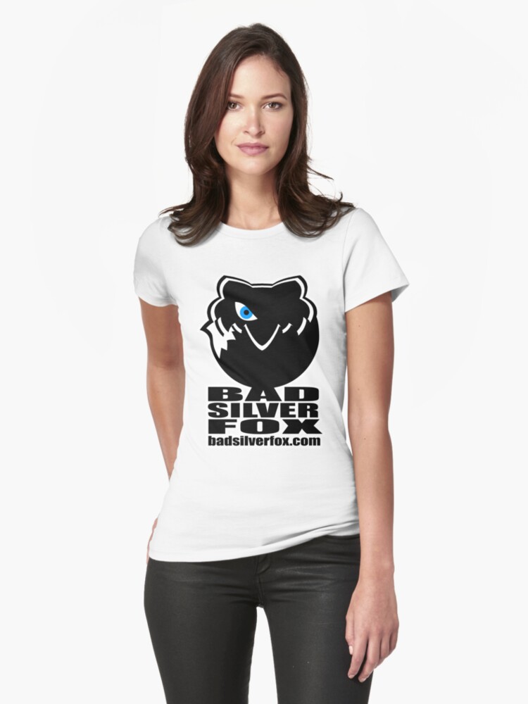 Thumbnail 1 of 3, Fitted T-Shirt, Bad Silverfox, Logo designed and sold by BADSILVERFOX.