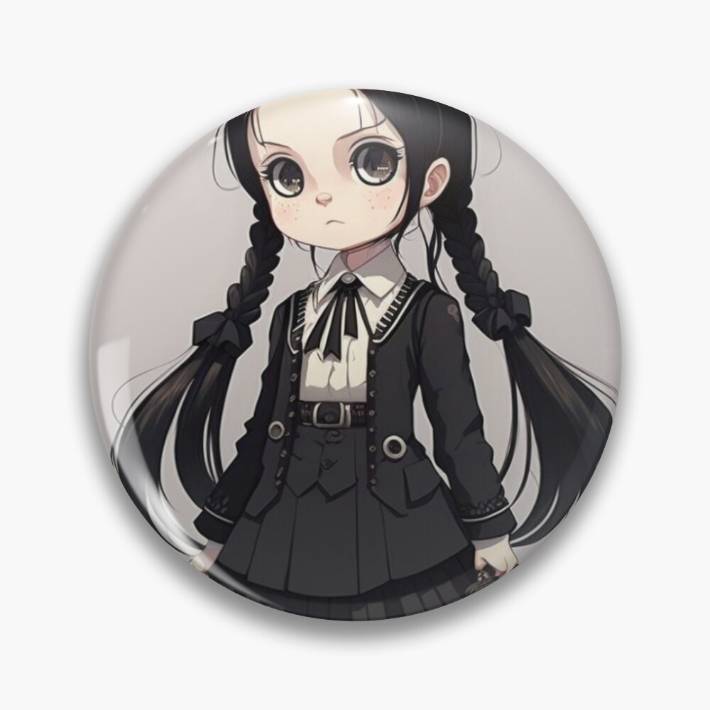 Anime Cute Witch Girl Wednesday Days of the Week' Small Buttons |  Spreadshirt