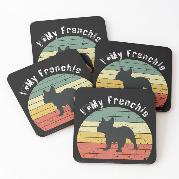 Item preview, Retro Sunset I love My Frenchie Bulldog  designed and sold by Drnksuzys.