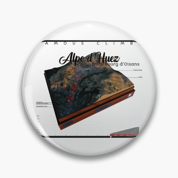Item preview, FAMOUS CLIMBS - Alpe d'Huez - from Bourg d'Oisans designed and sold by André Cremers.