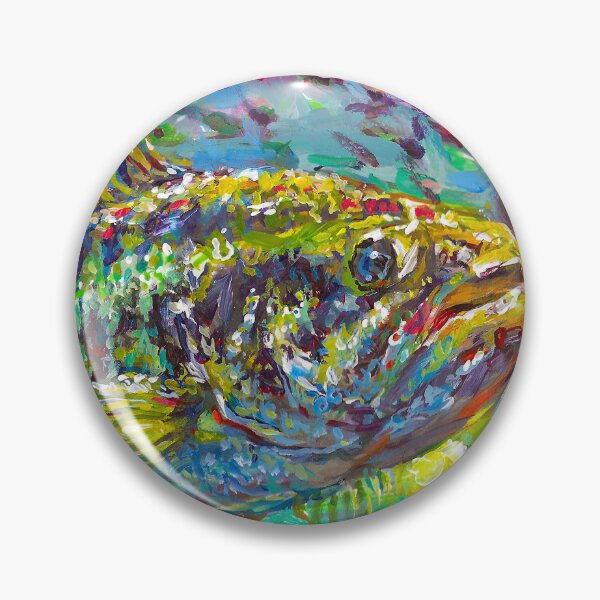 Artikelvorschau, Lebendige Farbe Large Mouth Bass Porträtmalerei entworfen und verkauft von elfeather.