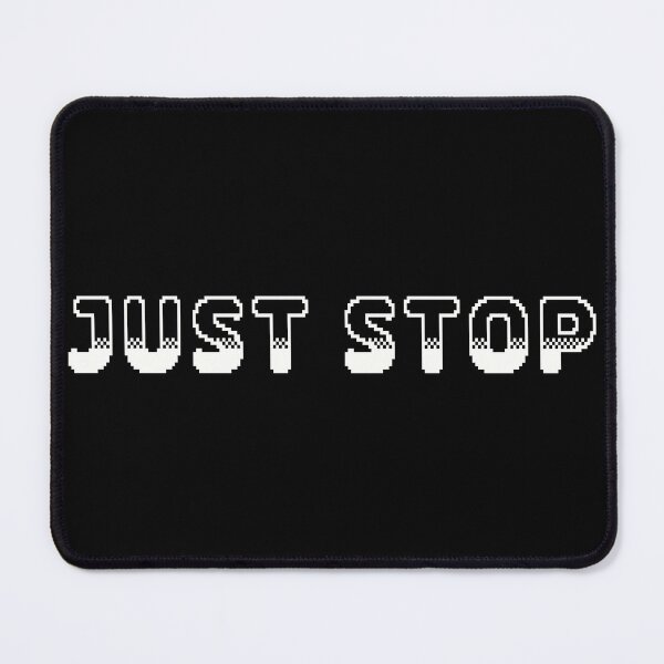Item preview, Just Stop Classic Video Game Graphic White designed and sold by arthouseflunky.