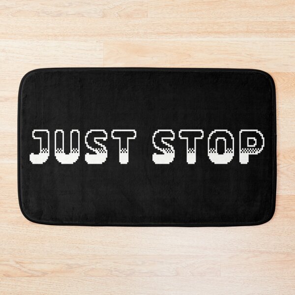 Item preview, Just Stop Classic Video Game Graphic White designed and sold by arthouseflunky.