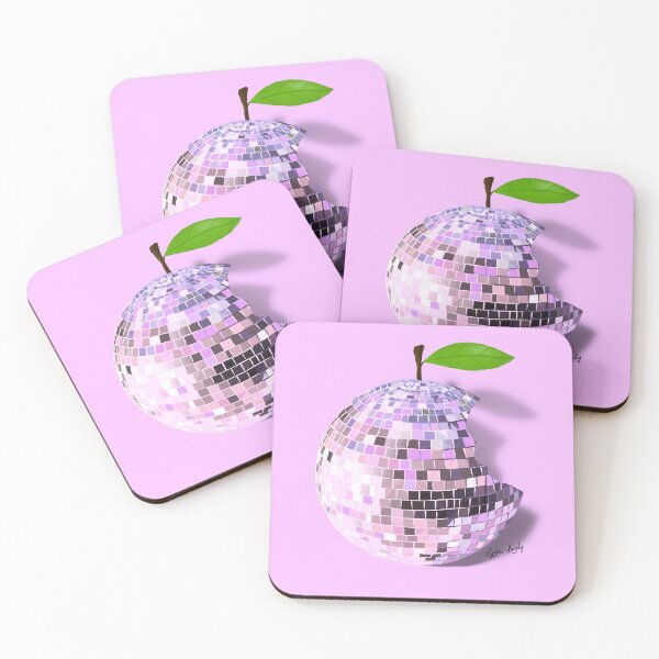 Item preview, Disco apple artwork- purple background designed and sold by Studio Lydia  Lovely.