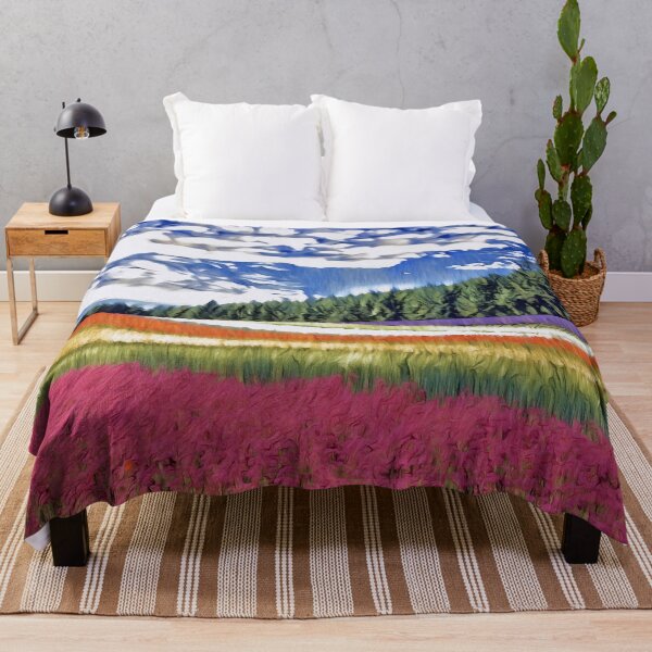 Item preview, Flowers field scenery art designed and sold by Inktown.