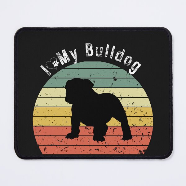 Item preview, Retro Sunset I love My English Bulldog designed and sold by Drnksuzys.