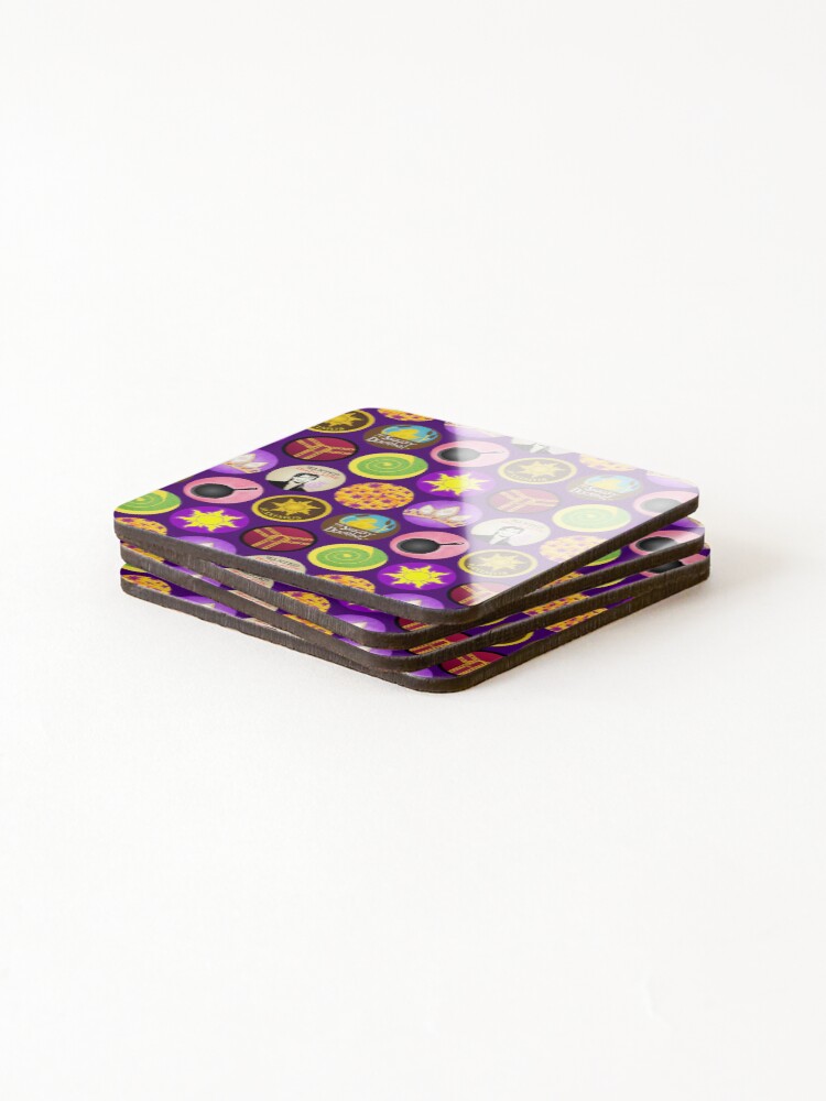 Thumbnail 4 of 5, Coasters (Set of 4), Tangled Pattern designed and sold by whatthechell.