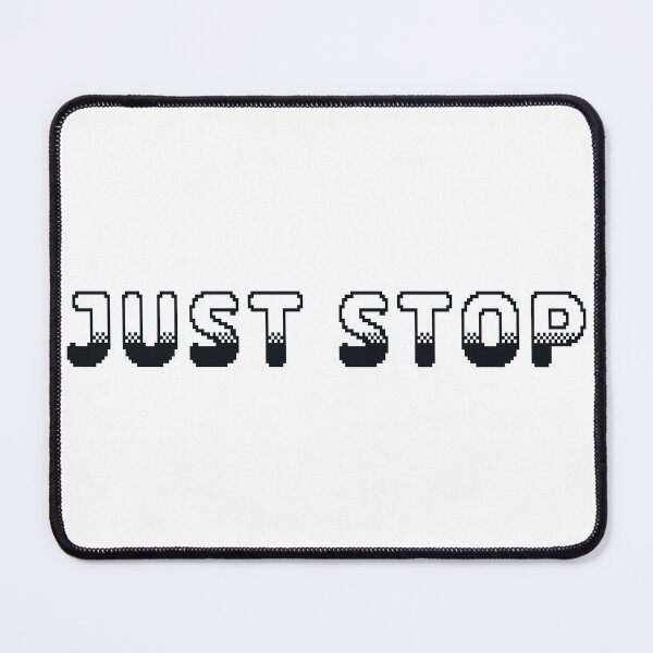 Item preview, Just Stop Classic Video Game Graphic Black designed and sold by arthouseflunky.