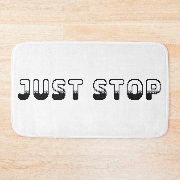 Item preview, Just Stop Classic Video Game Graphic Black designed and sold by arthouseflunky.
