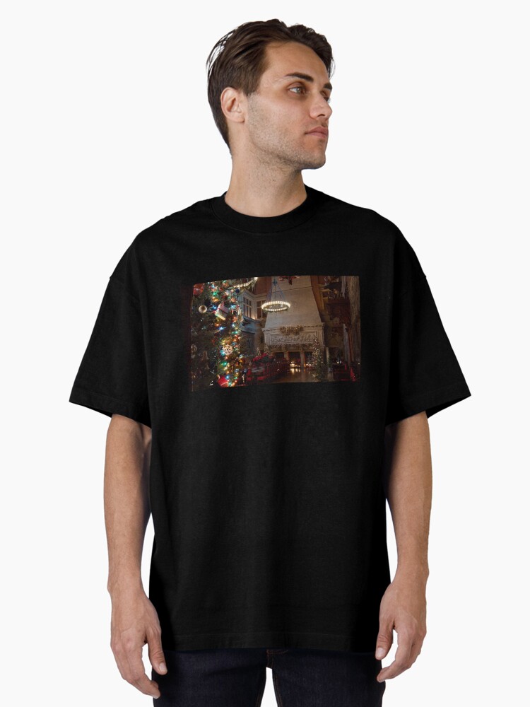 Thumbnail 2 of 7, Oversized T-Shirt, BILTMORE ESTATE CHRISTMAS TREE ASHEVILLE NORTH CAROLINA designed and sold by teruyalab.