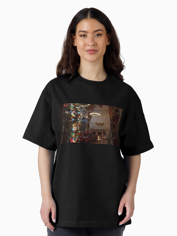 Thumbnail 1 of 7, Oversized T-Shirt, BILTMORE ESTATE CHRISTMAS TREE ASHEVILLE NORTH CAROLINA designed and sold by teruyalab.
