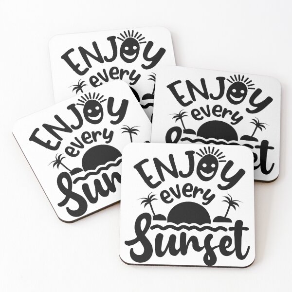 Item preview, Typography Quote Enjoy Every Sunset designed and sold by TheCatmeow2000.
