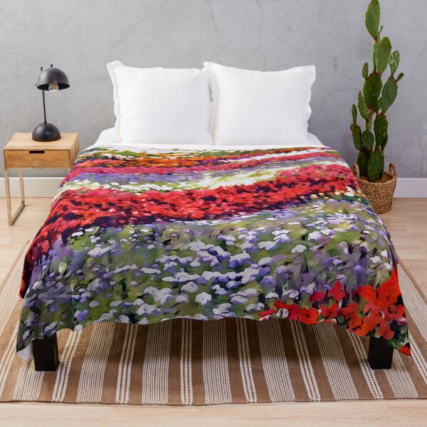 Item preview, Bright colourful Flowers field wildflowers designed and sold by Inktown.
