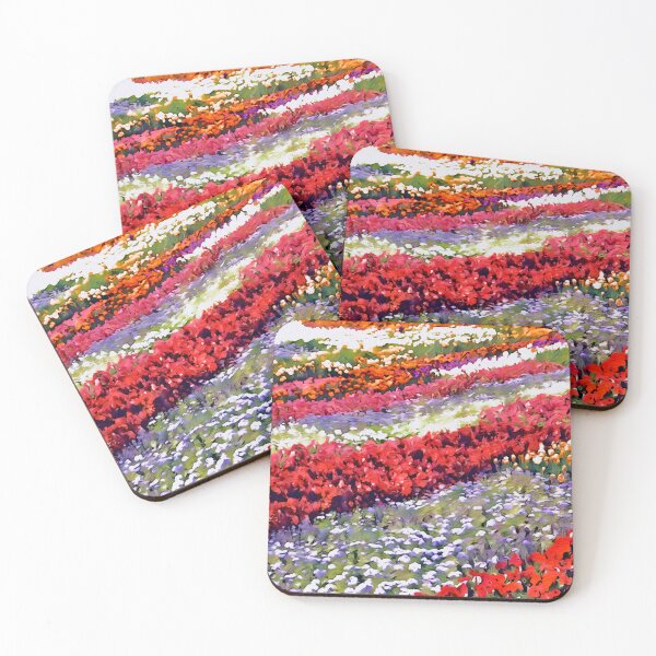 Item preview, Bright colourful Flowers field wildflowers  designed and sold by Inktown.