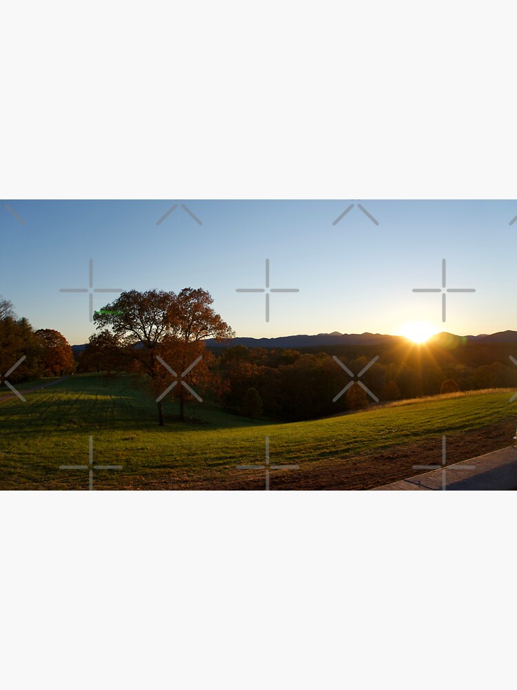 Thumbnail 3 of 3, Sticker, SUNSET MOUNTAIN LANDSCAPE BILTMORE ESTATE ASHEVILLE NORTH CAROLINA designed and sold by teruyalab.