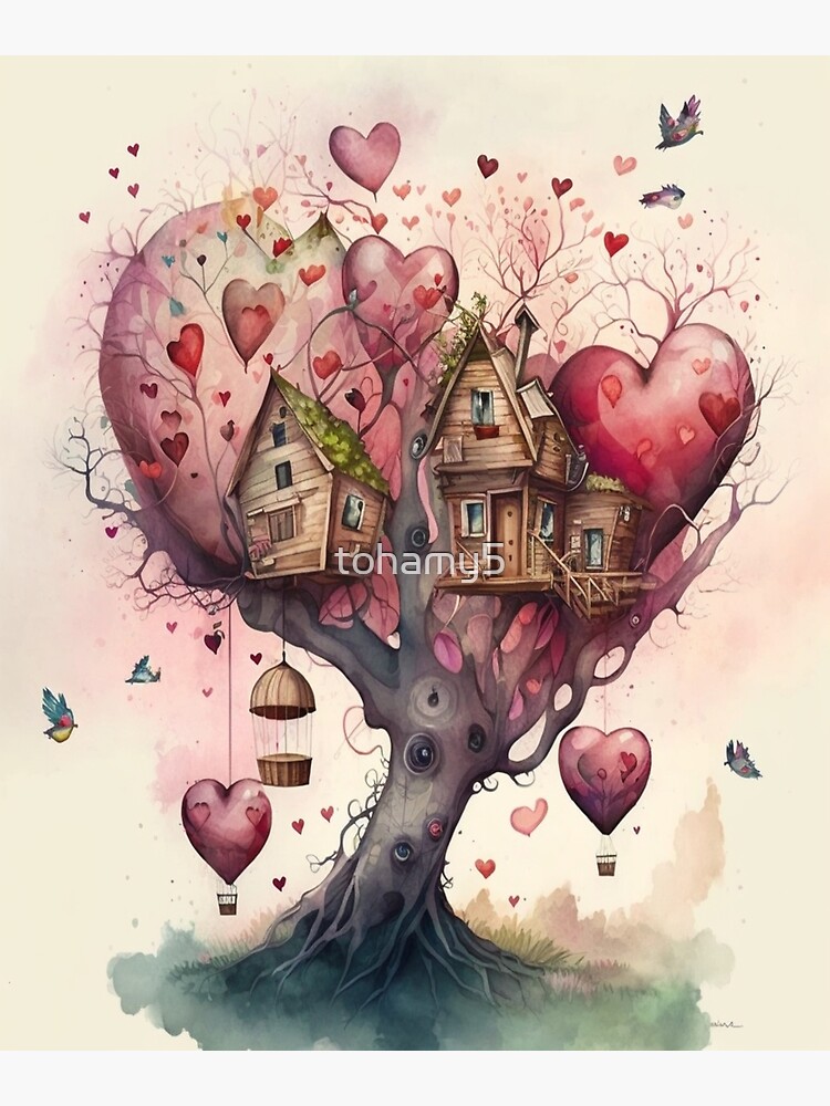 Love tree Art Print