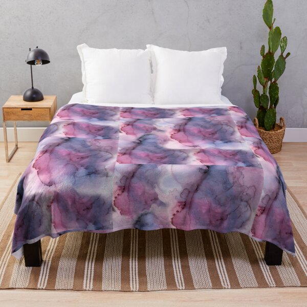 Item preview, Pink Purple Blue Marble Watercolor Print/Pattern designed and sold by LivChrisDesigns.