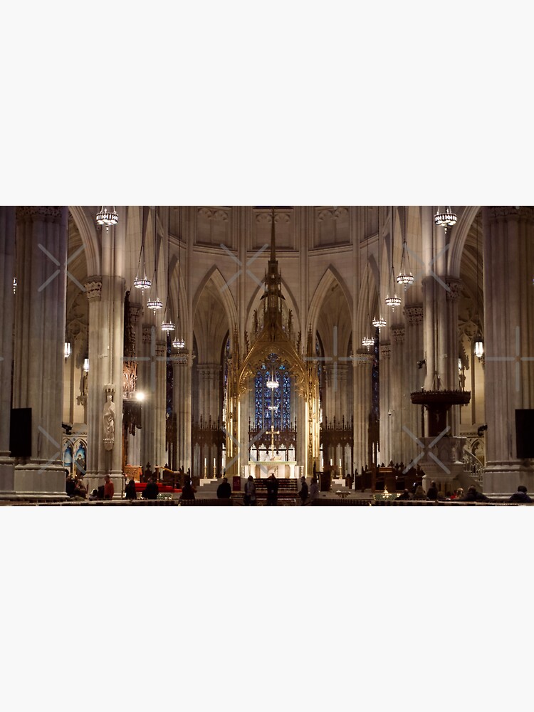 Thumbnail 3 of 3, Sticker, SAINT PATRICK CATHEDRAL CHURCH NEW YORK NYC designed and sold by teruyalab.