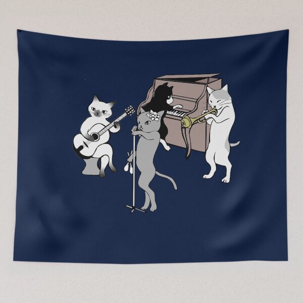 Item preview, JAZZ CATS - MUSIC WITH CATTITUDE designed and sold by Danicus666.