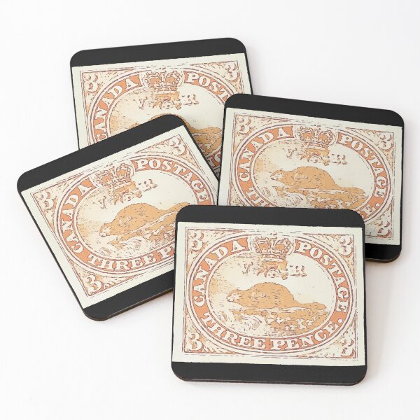 Item preview, Canada Stamp Beaver 1851 designed and sold by Lakeric Cityscapes.