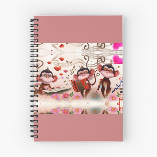 Item preview, Cute musician monkeys designed and sold by Artbellachi.