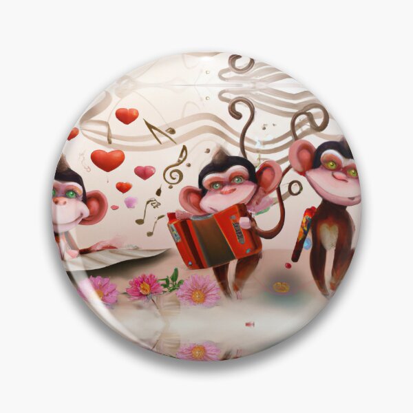 Item preview, Cute musician monkeys designed and sold by Artbellachi.