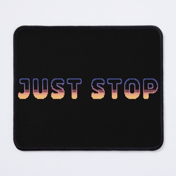 Item preview, Just Stop Classic Video Game Graphic Vibrant Gradient designed and sold by arthouseflunky.