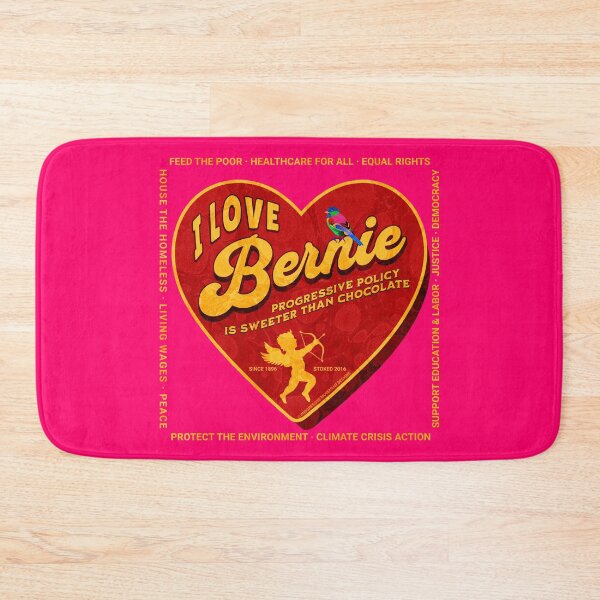 Item preview, PMD00409 Progressive Movement Designs I Love Bernie Progressive Policy progress goals for Bernie Sanders supporter progressives designed and sold by ProgressiveLeft.