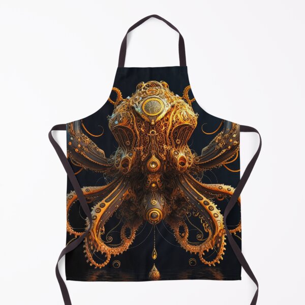 Aperçu de l'œuvre Octopus 0006, Un affichage imaginatif de conception numérique, inspiré par la beauté de la forme de la pieuvre et de l'ensemble Mandelbrot créée et vendue par randycolby.