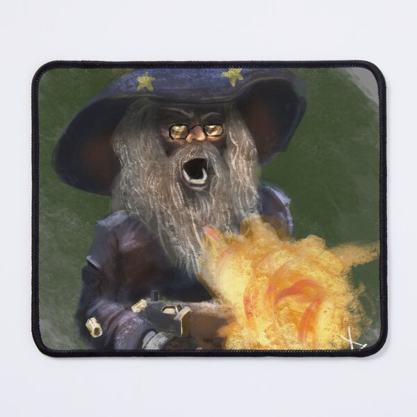 Item preview, Wizard With Submachine Gun designed and sold by ThornTheWitch.