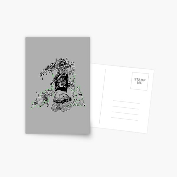 Item preview, cyperpunk chick designed and sold by Neanderthal-.