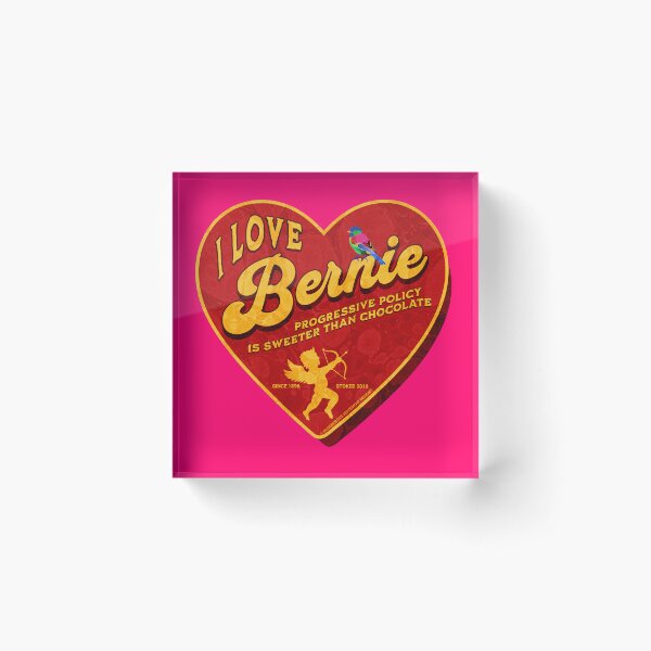 Item preview, PMD00410 Progressive Movement Designs I Love Bernie Progressive Policy is Sweeter than Chocolate for Bernie Sanders supporter progressives designed and sold by ProgressiveLeft.