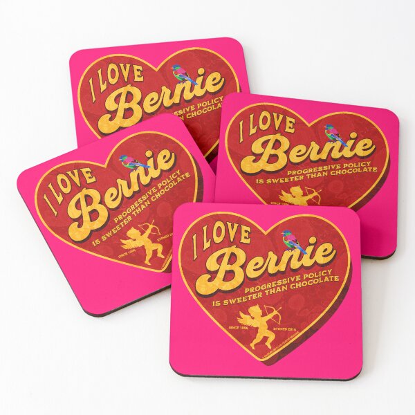 Item preview, PMD00410 Progressive Movement Designs I Love Bernie Progressive Policy is Sweeter than Chocolate for Bernie Sanders supporter progressives designed and sold by ProgressiveLeft.
