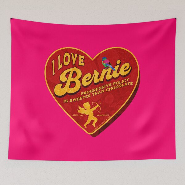 Item preview, PMD00410 Progressive Movement Designs I Love Bernie Progressive Policy is Sweeter than Chocolate for Bernie Sanders supporter progressives designed and sold by ProgressiveLeft.
