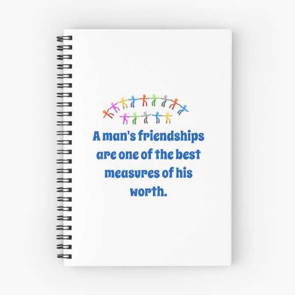 Item preview, A Man's Friendships Are One Of The Best - Friendship Quote  designed and sold by CrankyOldDude.